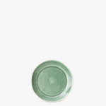Plato porcelana verde